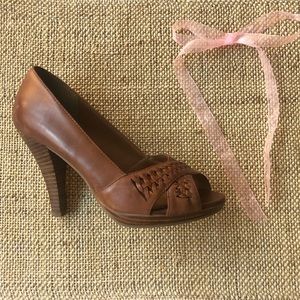 Aldo Leather Brown Heels